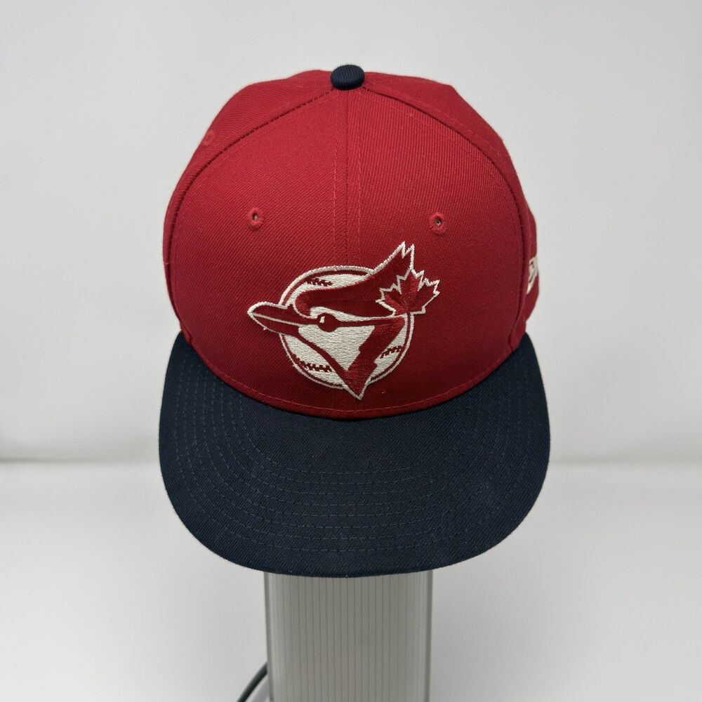 Toronto Blue Jays New Era 59FIFTY Fitted Hat Red 4th July 7 1/2 MLB